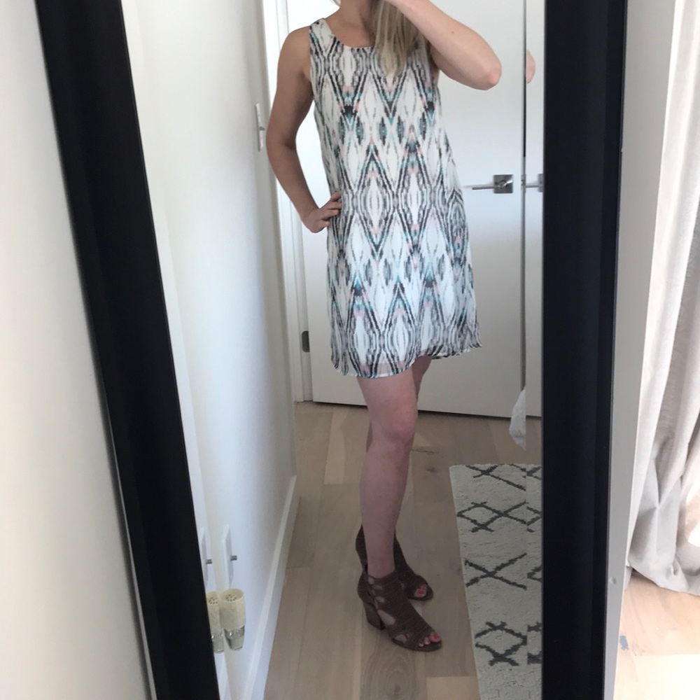 Multicolor Everly trapeze dress